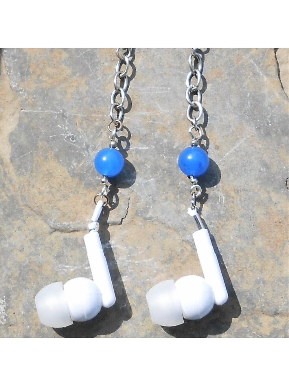 No989 Statement handmade earrings with earpbuds